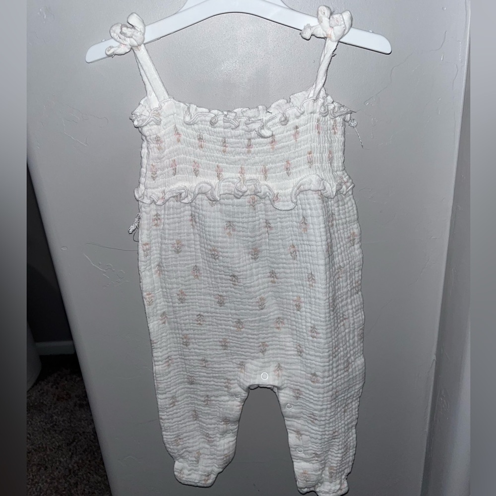 White floral Romper for baby